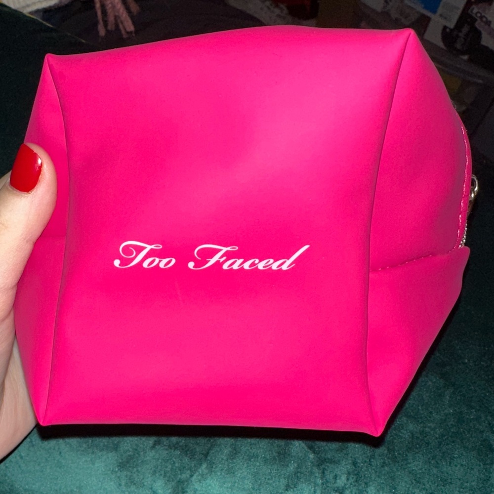New Too Faced Pink Makeup Bag